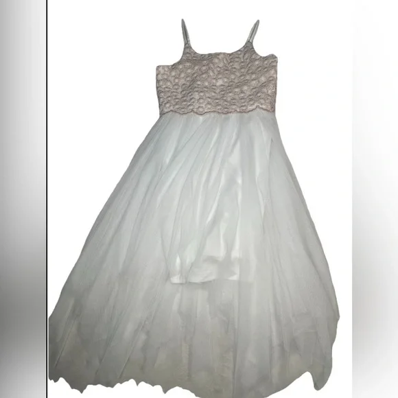 Zenzi Girls' Sleeveless Embroidered girls Dress Wedding Flower Girl Dress - Picture 2 of 9